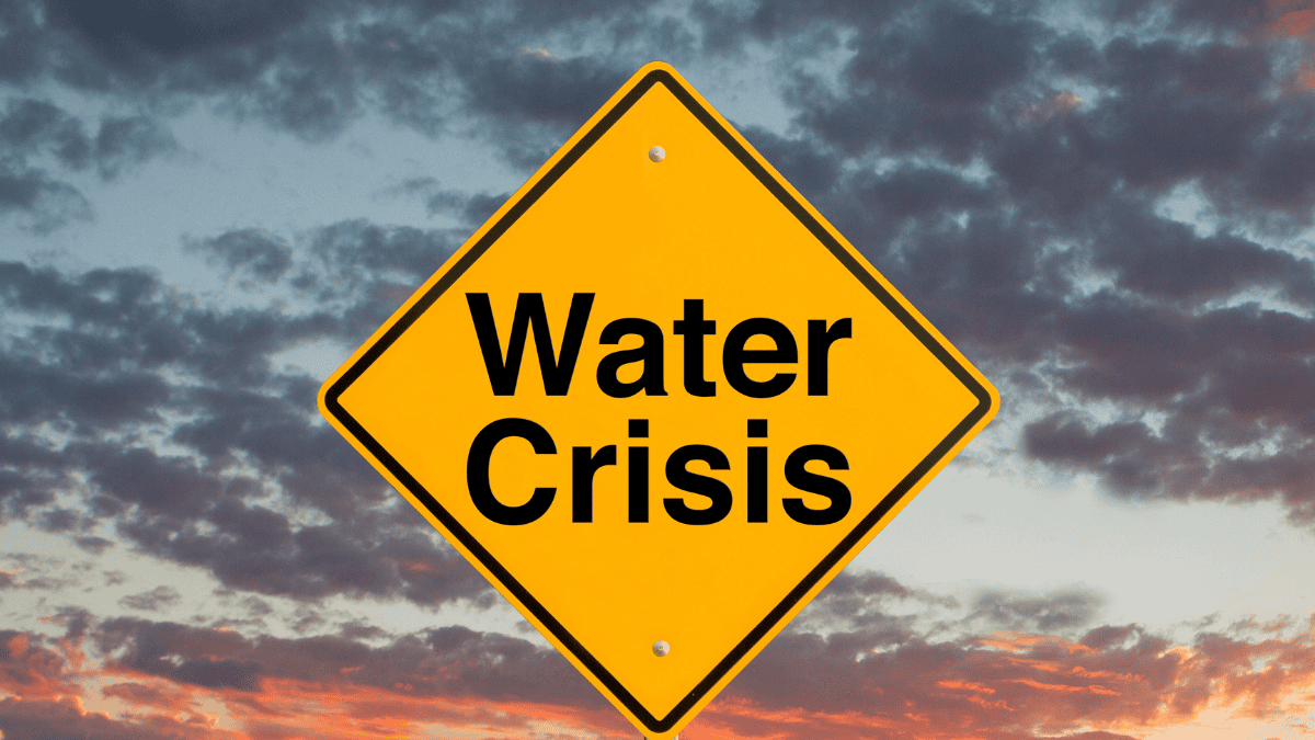 water crisis sign